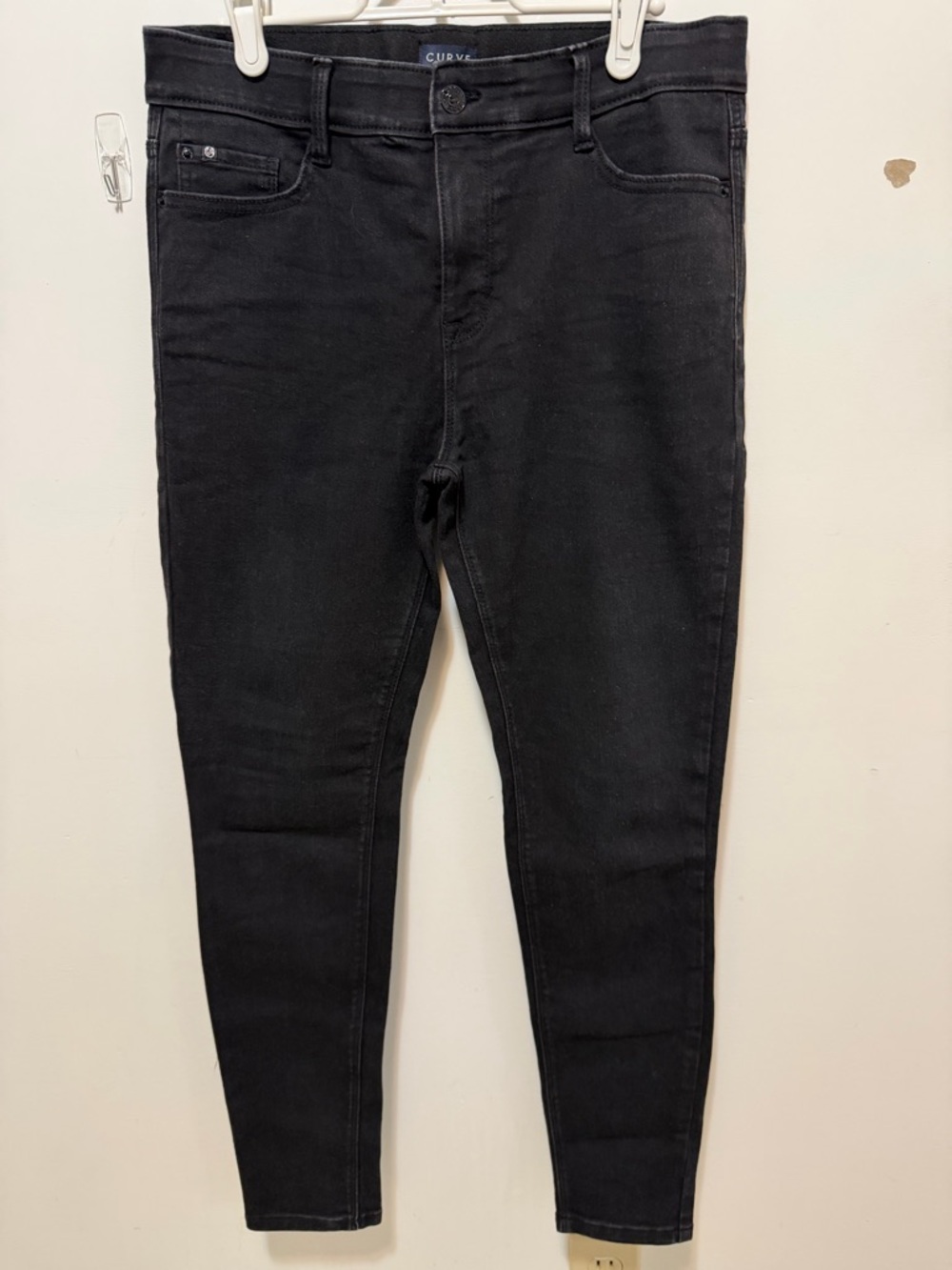 Curve Black Skinny Jeans - Women's Stretch High-Rise